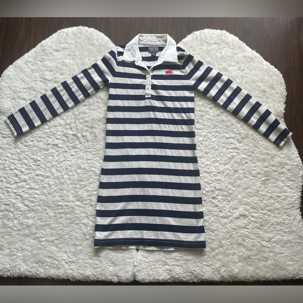 Roots Navy and White Striped Kids Casual Dress